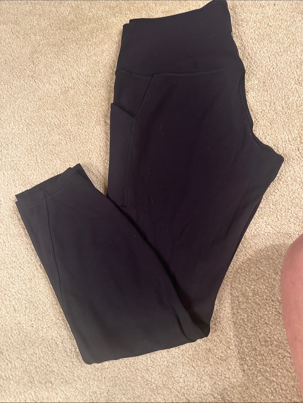 lululemon athletica Black High-Rise Leggings with Side Pocket